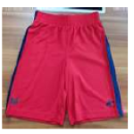 Boys Short - Red - Blue Stripe