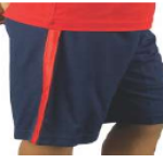 Boys Short - Black - Red stripe