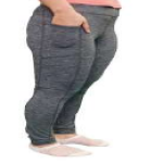 Ladies Leggings ( Grey melange)