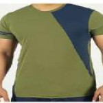Men's Active T- shirt (olive + Blue Berry)